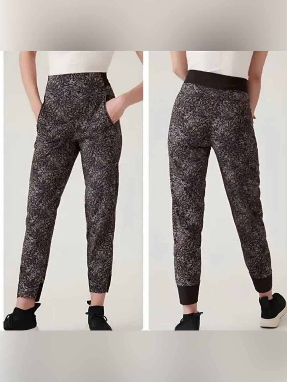 Athleta Trekkie North Abstract Printed Pants Jogger Size 4